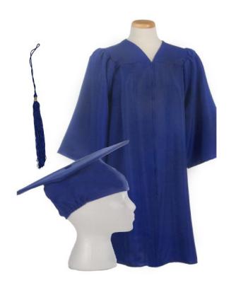 Convocation gown and hood